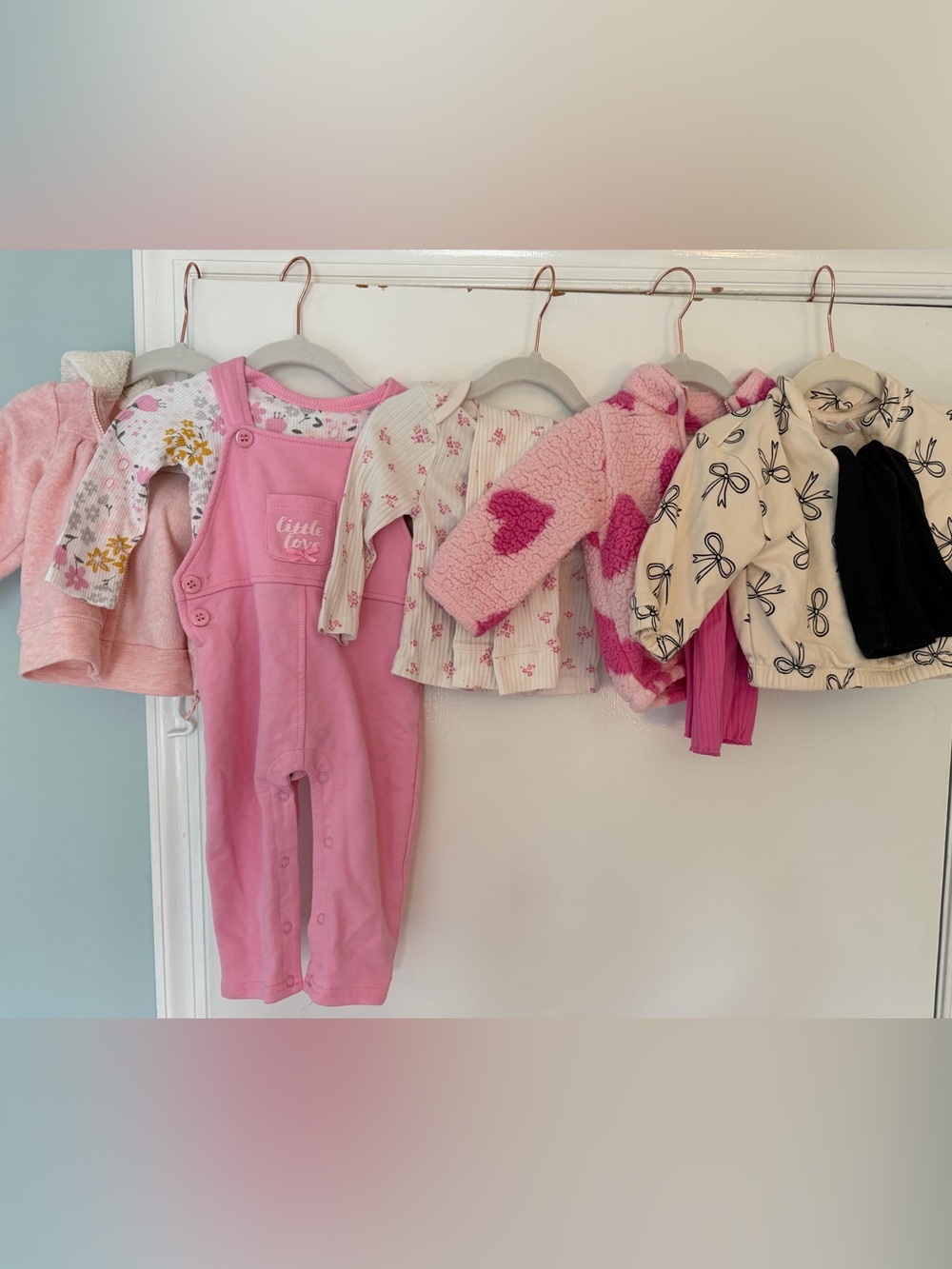Baby girl long sleeve outfit bundle size 6-9m